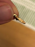 Pendant Chrome Hearts Baby Fat Gold with Pink Diamond