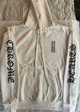 Hoodie Chrome Hearts Vertical Logo White Black