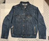 Denim Jacket Chrome Hearts Logo Washed Blue