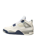 Jordan 4 Retro White Midnight Navy USED