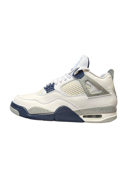 Jordan 4 Retro White Midnight Navy USED
