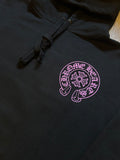 Hoodie Chrome Hearts Horeshoe Pink