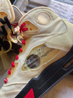 Jordan 5 x Off-White Sail USED