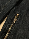 Denim Jacket Chrome Hearts Logo Washed Blue