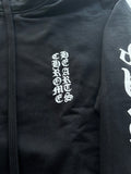 Zip Hoodie Chrome Hearts Vertical Logo Black