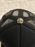 Trucker Hat Chrome Hearts FUCK Leather White