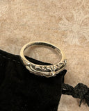 Ring Chrome Hearts Mini Floral Cross