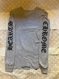 Long Sleeve Termal Chrome Hearts Grey Logo