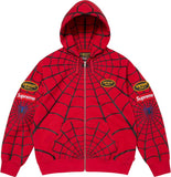 Supreme Zip Up Hooded Vanson x Spiderman