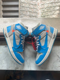 Jordan 1 Retro High Off-White University Blue UNC USED