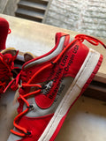 Nike Dunk Low Off-White University Red USED