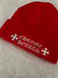 Beanie Chrome Hearts Logo Red