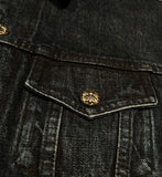 Denim Jacket Chrome Hearts Logo Washed Blue