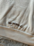 Hoodie Chrome Hearts Vertical Logo White silver