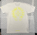 T-shirt Chrome Hearts Pocket Crew Neon White