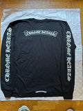 Long sleeve Chrome Hearts Scroll Logo Black