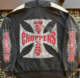 Zip Hoodie West Coast Coppers Dark Grey Spider