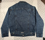 Denim Jacket Chrome Hearts Logo Washed Blue