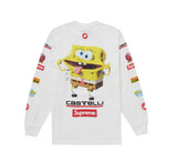 T-shirt Supreme SpongeBob/Castelli Racing L/S White