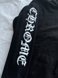 Zip Hoodie Chrome Hearts Vertical Logo Black
