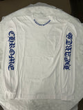 Long Sleeve Chrome Hearts White Blue