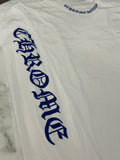 Long Sleeve Chrome Hearts White Blue