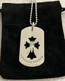 Dog Tag Chrome Hearts Cross