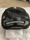 Trucker Hat Chrome Hearts FUCK Leather White