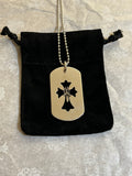 Dog Tag Chrome Hearts Cross