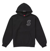 Supreme S Logo Hoodie Black