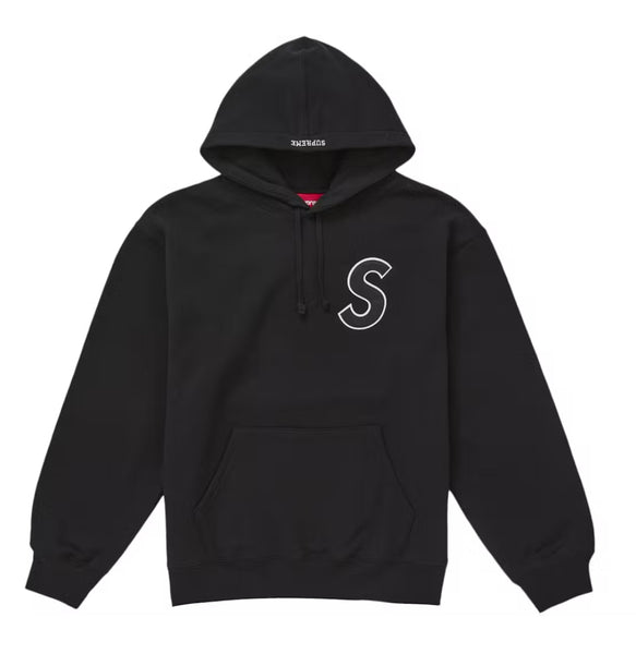 Supreme S Logo Hoodie Black