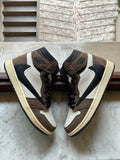 Jordan 1 High Travis Scott Cactus Jack Mocha USED