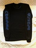 Long Sleeve Chrome Hearts Black Blue