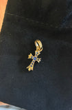 Pendant Chrome Hearts Baby Fat Gold with Blue Dismond