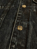 Denim Jacket Chrome Hearts Logo Washed Blue