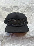 Trucker Hat Chrome Hearts FUCK Leather Black