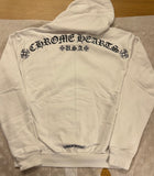 Zip Hoodie Chrome Hearts Pocket Crew White USA