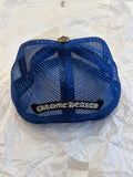Trucker Hat Chrome Eyechart Blue