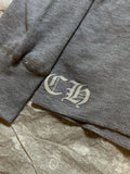 Long Sleeve Termal Chrome Hearts Grey Logo