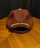 Hat Chrome Hearts CH logo Brown