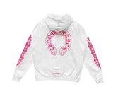 Hoodie Chrome Hearts Floreal Horeshoe Pink