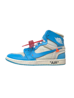 Jordan 1 Retro High Off-White University Blue UNC USED