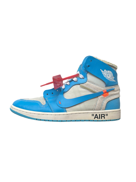 Jordan 1 Retro High Off-White University Blue UNC USED