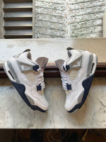 Jordan 4 Retro White Midnight Navy USED