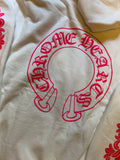 Hoodie Chrome Hearts Floral Horeshoe Pink