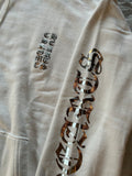 Hoodie Chrome Hearts Vertical Logo White silver