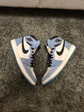 Jordan 1 High White University Blue Black USED