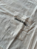 Long Sleeve Chrome Hearts Pocket Crew White USA