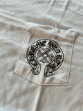 T-shirt Chrome Hearts Pocket Crew White Las Vegas Exclusive