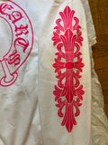 Hoodie Chrome Hearts Floral Horeshoe Pink